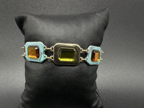 Robert Lee Morris SoHo Stone Link Bracelet 6.5”