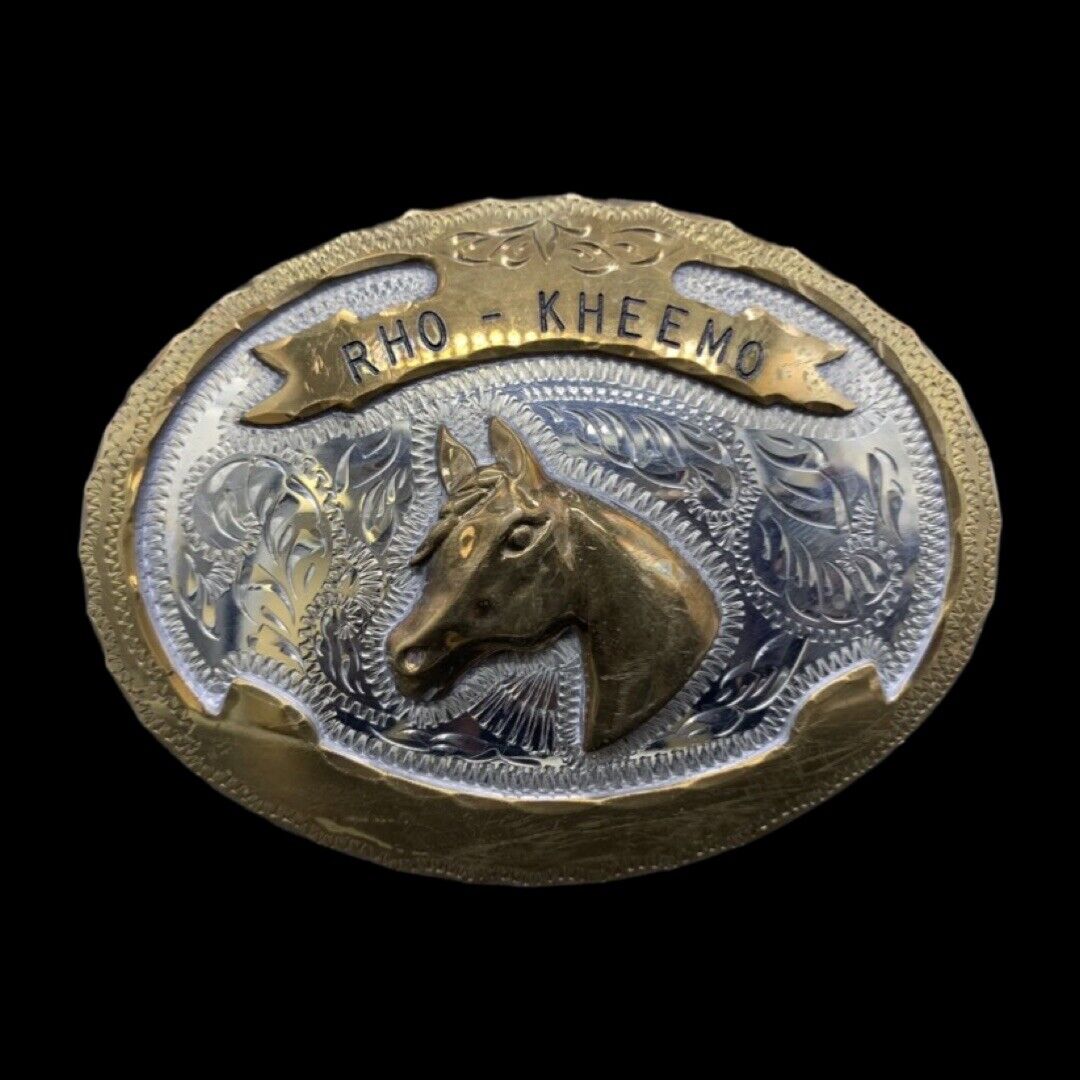 Vintage Belt Buckle Horse Head