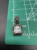 SILPADA Retired Sterling Silver CZ Uptown Pendant 6Gs 1.25"