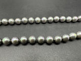 Majorica Grey Pearl Sterling Silver Bead 18" Necklace 31Gs