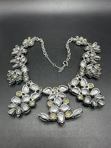 Ann Taylor CRYSTAL STATEMENT NECKLACE “19” 132Gs