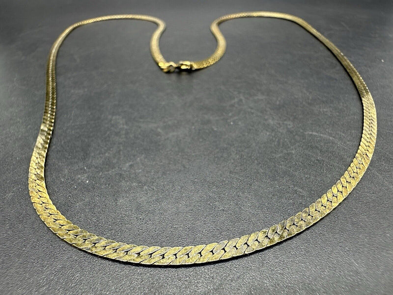 GP Sterling Silver Herringbone Chain Necklace 11 grams 23 1/2”