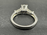 Sterling Silver White CZ Ring 925 Size 7