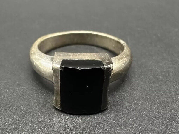 Sterling Silver 925 MWS Thailand Black Onyx Ring Size 6