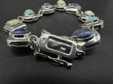 Sterling Silver Bracelet Multi Stone Bracelet 6.5”