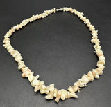 White Angel Coral Necklace 16” Long 28grams