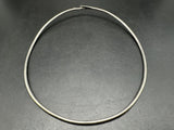 925 Sterling Silver Stiff 16” Necklace 23Gs