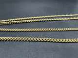 Erwin Pearl EP Gold Tone Multi Strand Chain Necklace Choker & Earring Set