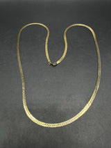 GP Sterling Silver Herringbone Chain Necklace 11 grams 23 1/2”