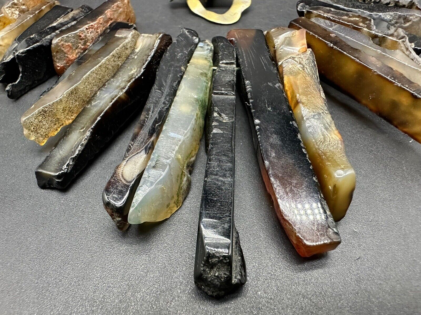 Jasper Agate Statement Necklace 20”