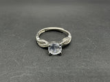 Stunning Sterling Silver & Round Cz Ring 925, Sz 7