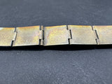 Vintage Unknown Metal Panel Bracelet 31Gs 7”