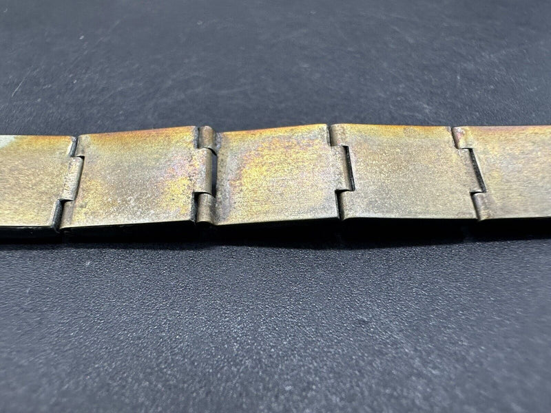 Vintage Unknown Metal Panel Bracelet 31Gs 7”