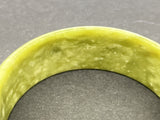 Vintage Chrysoprase? Solid Gemstone Bangle Bracelet 8"