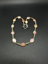 Natural Mixed Gemstone Necklace Multi Color Stone 34G ~20" long