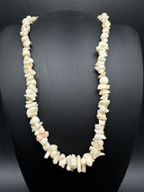 White Angel Coral Necklace 16” Long 28grams