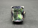 Vintage Mystic Topaz Ring Sterling Silver Sz 7.25 Grams 8