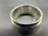 925 Sterling Silver - Vintage Twist Band Ring Sz 8 -