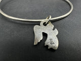 Retired James Avery Sterling Silver 925 Singing Choir Angel Charm And Bracelet