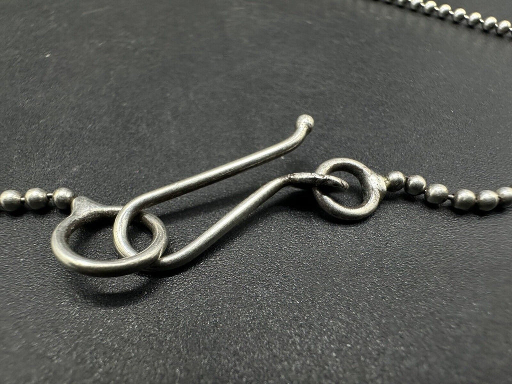 Sterling Silver 925 Ball Bead Pendant necklace 18 inch~15grams