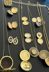 Collection Lot Vintage Locket Design Jewelry.. Picture, Solid Perfume