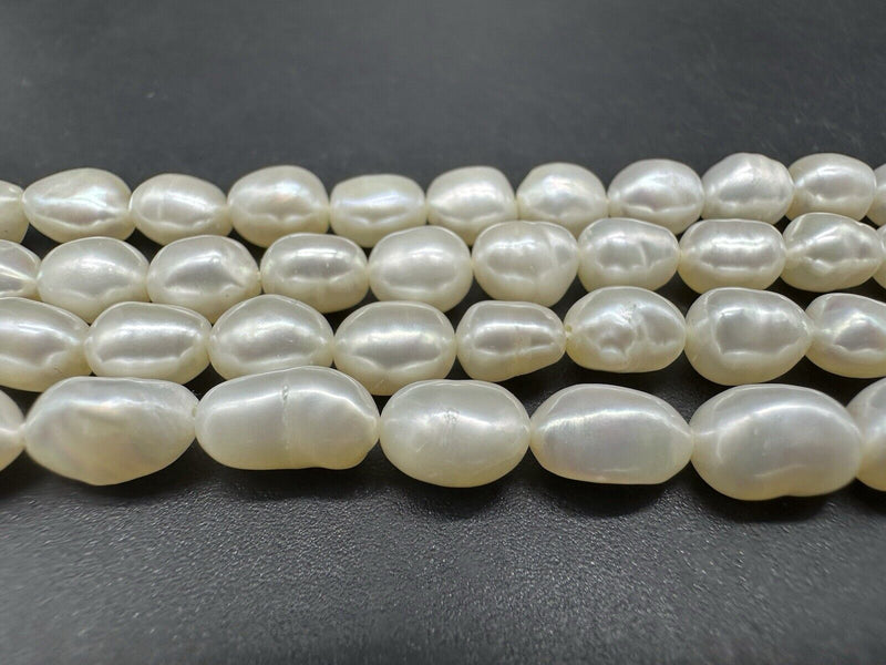 Endless Strand White Genuine Freshwater Pearl Necklace 116” Extra Long