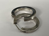 Vintage 925 Sterling Silver Hoop Earrings 1.25” Diameter 10.5grams~ High Quality