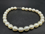 Genuine Baroque Fresh Water Pearl Bead Bracelet 7”