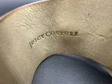 Juicy Couture Brown Leather Heart Bangle bracelet 8”