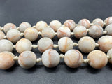 Jasper Stone Knotted Long Beaded Necklace 60”