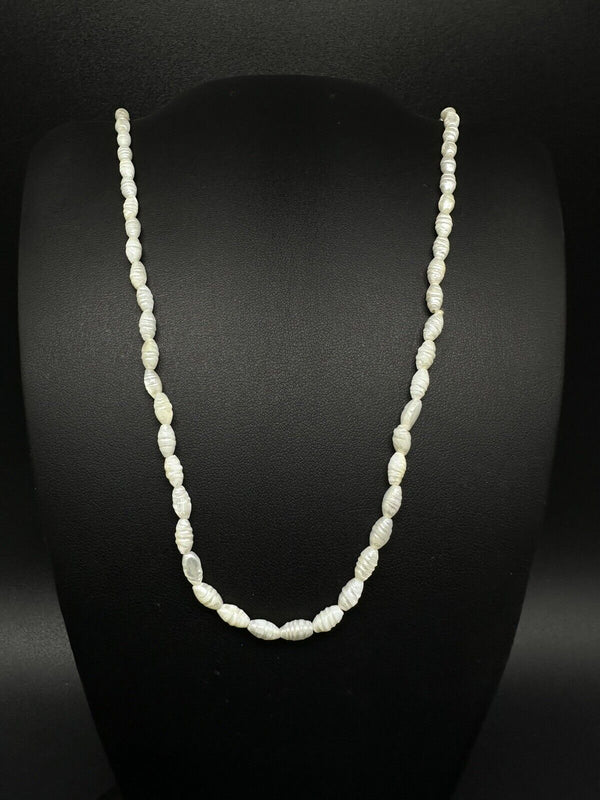 FRESH WATER SEED PEARL NECKLACE 18”