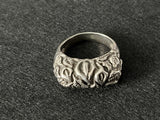 925 Sterling Silver Taxco Mexico Unique Art Deco Ring (Size 5)