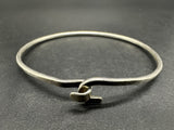 James Avery Sterling Silver Hook Bangle Bracelet 7Gs~6.75g