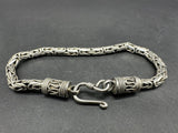 Beautiful Unisex Byzantine Sterling Silver Bracelet 8" 23Gs