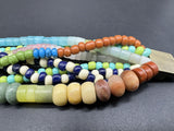 Serefina Multicolor Natural Stone And Glass Bead 8 Strand Bracelet 7”