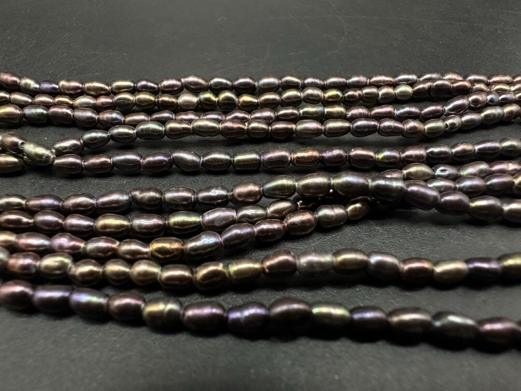 5 Strands Freshwater Pearl Necklace With Plated Clasp 17”
