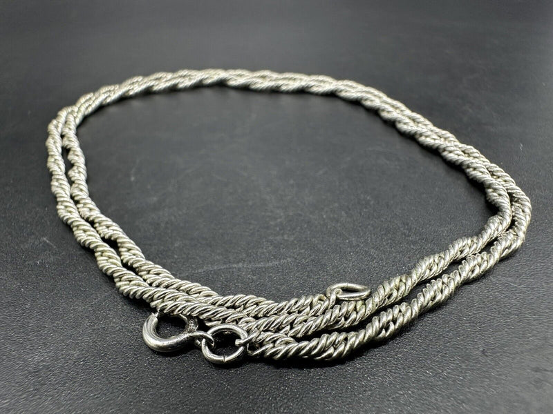 19”  SOLID 925 Sterling Silver Rope Chain 11g