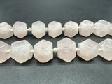 Vintage Pink Quartz Stone Necklace 34”