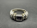 Amethyst Sterling Silver Ring Size 6