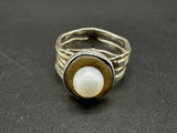 Sterling Silver 925 and Pearl Ring Size 7