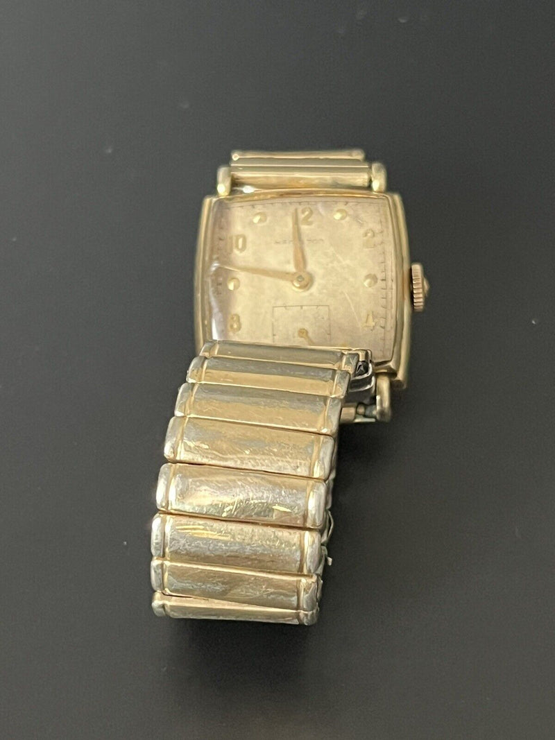 Vintage Hamilton  1950s 10k Gf.  Wind Up Men’s Watch Untested~Parts/Repair