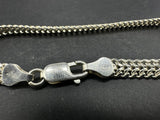 Sterling Silver Brick Mesh Link Bracelet Signed 925 7.75”~8 Grams