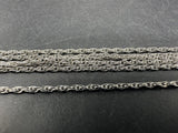 925 Sterling Silver 16” Long 6 Strand  Necklace 9Gs