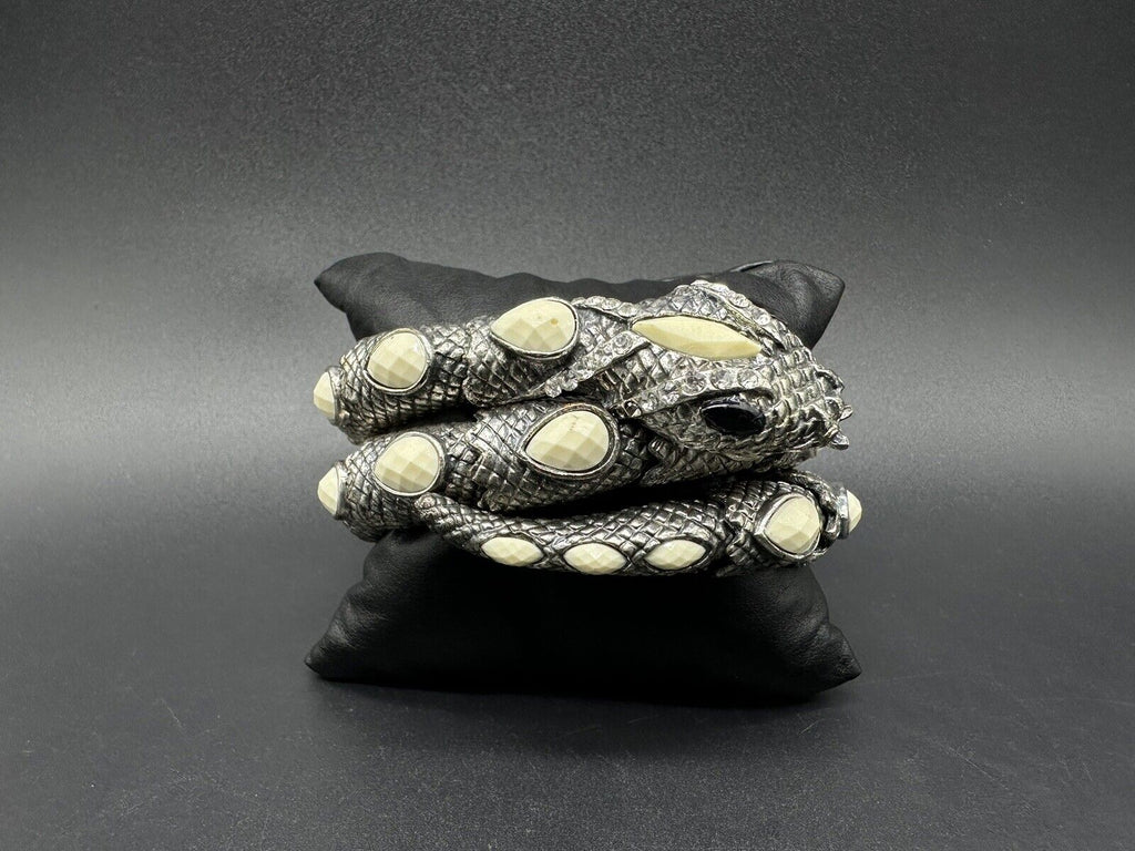 Women Bangle Bracelet Metal Fashion Jewelry Wrap Around Snake One Size Fit All