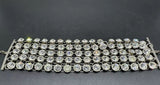 Crystal Vintage Bracelet Extra Wide 7” Long