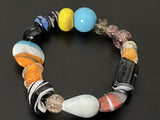 Lot of Assorted Art Glass Beaded  Bracelets Jewelry