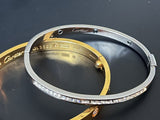 High End Hinged Bangle Statement Bracelet Lot Of 4