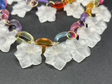 Fun Acrylic Statement Necklace Bracelet & Earrings Handmade Jewelry Set 15”