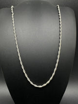 19”  SOLID 925 Sterling Silver Rope Chain 11g