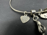 Charm Bracelet Bff  (1) 925 Sterling Silver Charm 12Gs 7”